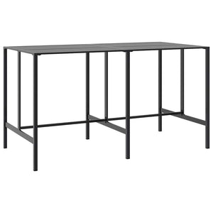 9-teiliges Gartenbar-Set Schwarz Stahl