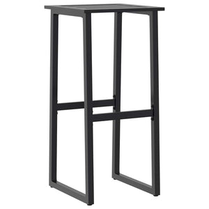 9-teiliges Gartenbar-Set Schwarz Stahl