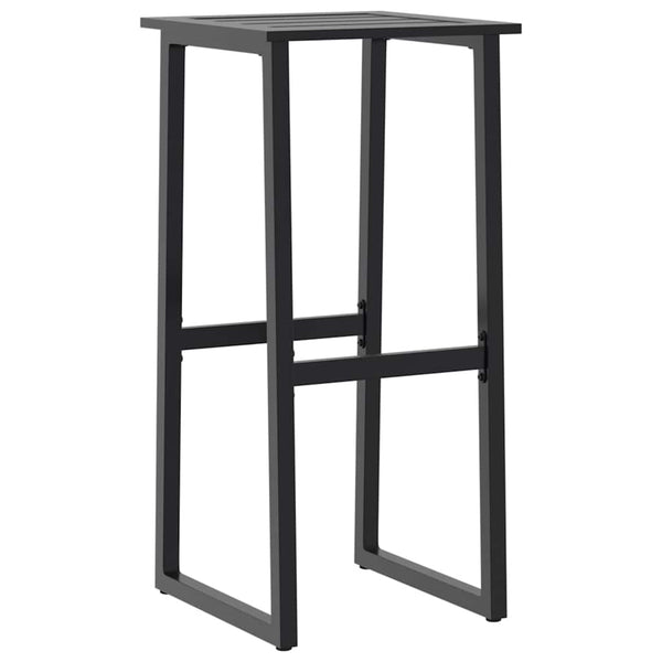 9-teiliges Gartenbar-Set Schwarz Stahl