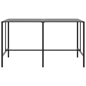 9-teiliges Gartenbar-Set Schwarz Stahl