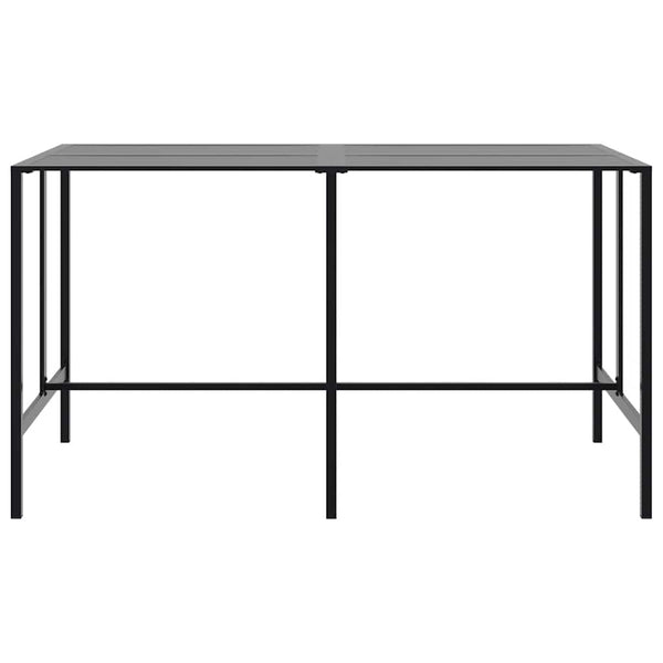 9-teiliges Gartenbar-Set Schwarz Stahl
