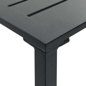 9-teiliges Gartenbar-Set Schwarz Stahl