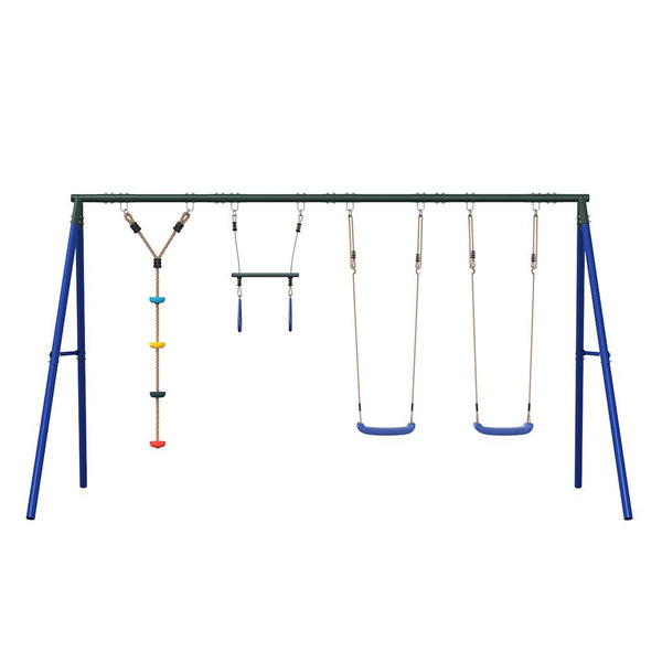 Schaukel Set mit Trapez und Klettergerüst