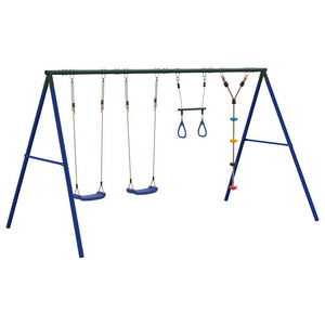 Schaukel Set mit Trapez und Klettergerüst