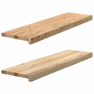 Eiche Treppenstufen Massivholz 90x25 cm, 2er Set
