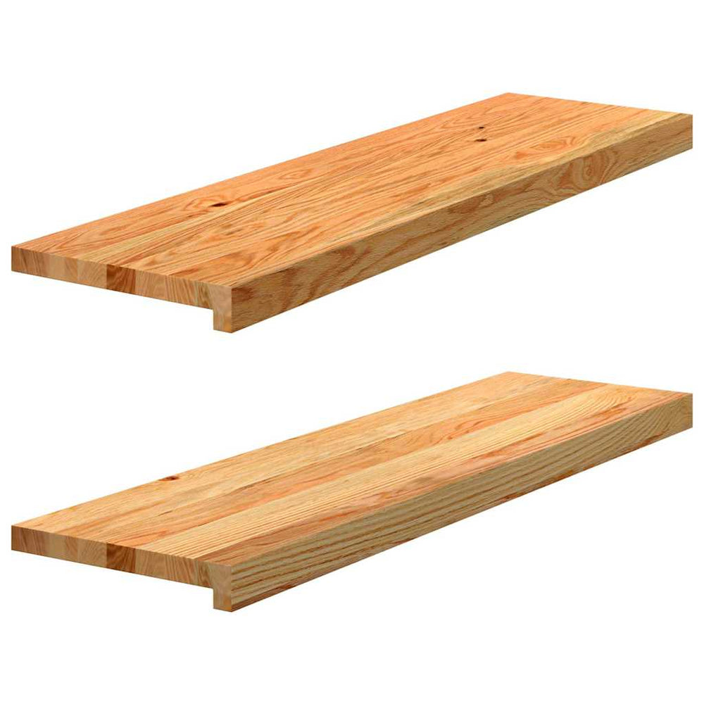 Eiche Treppenstufen Hellbraun 90x25cm, 2er Set
