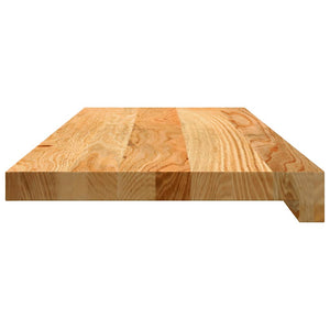 Eichenholz Treppenstufen Hellbraun 70x30cm, 2er Set