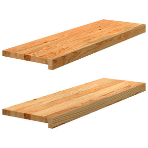 Eiche Treppenstufen Hellbraun 80x30 cm, 2er Set