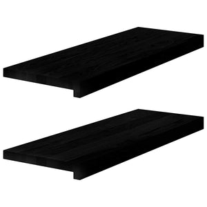 Eiche Treppenstufen Dunkelbraun 70x25cm 2er Set