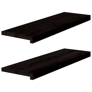 Eiche Treppenstufen Dunkelbraun 80x30cm 2er Set