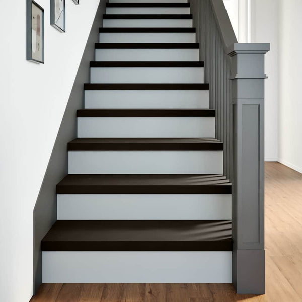 Eiche Treppenstufen Dunkelbraun 80x30cm 2er Set