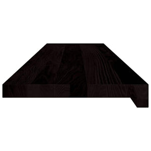 Treppenstufen Dunkelbraun Eiche Massivholz 2er Set