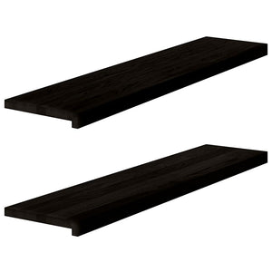 Treppenstufen Dunkelbraun 110x30 cm Eiche Massivholz