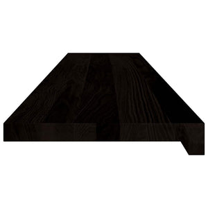 Treppenstufen Dunkelbraun 120x30cm Eiche Massivholz 2er Set