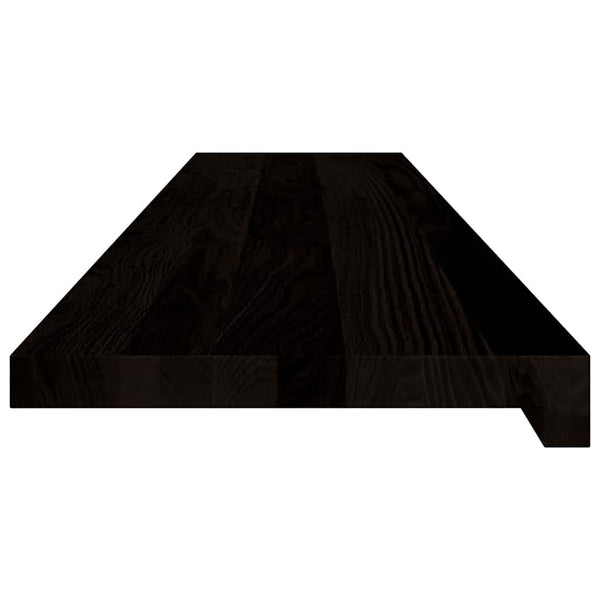 Treppenstufen Dunkelbraun 120x30cm Eiche Massivholz 2er Set