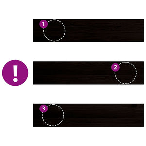 Treppenstufen Dunkelbraun 120x30cm Eiche Massivholz 2er Set