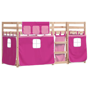 Etagenbett Rosa 80x200 cm Kiefer Massivholz