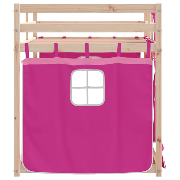 Etagenbett Rosa 80x200 cm Kiefer Massivholz