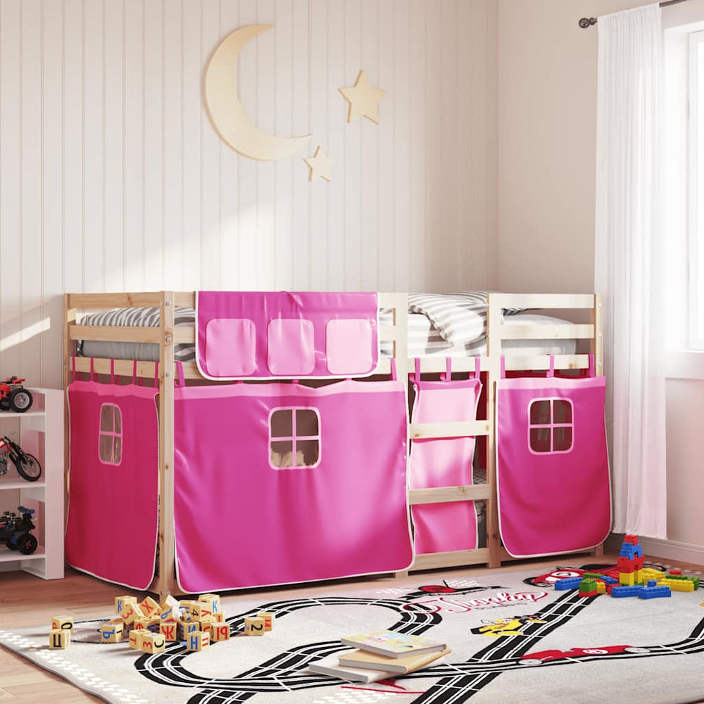 Etagenbett Rosa 90x190 cm Kiefer Massivholz