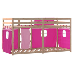 Etagenbett Rosa 75x190 cm Kiefer Massivholz