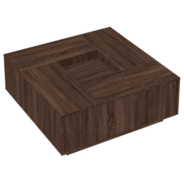 Couchtisch Braun Eichenoptik 100x100 cm