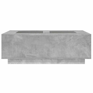 Couchtisch Betongrau mit Infinity-LED 116x69 cm