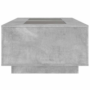Couchtisch Betongrau mit Infinity-LED 116x69 cm
