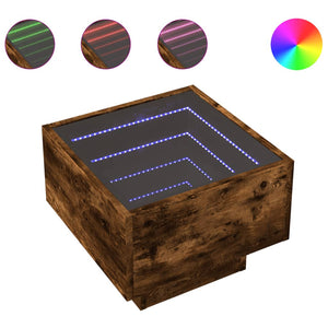 Nachttisch Räuchereiche mit Infinity-LED