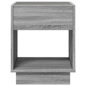 Nachttisch Grau Sonoma mit Infinity-LED