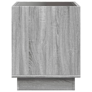 Nachttisch Grau Sonoma mit Infinity-LED