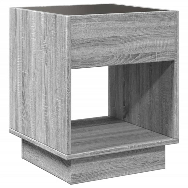 Nachttisch Grau Sonoma mit Infinity-LED