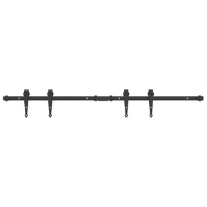Schiebetürbeschlag Set 122cm Karbonstahl
