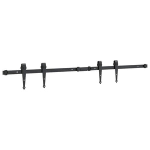 Schiebetürbeschlag Set 122cm Karbonstahl