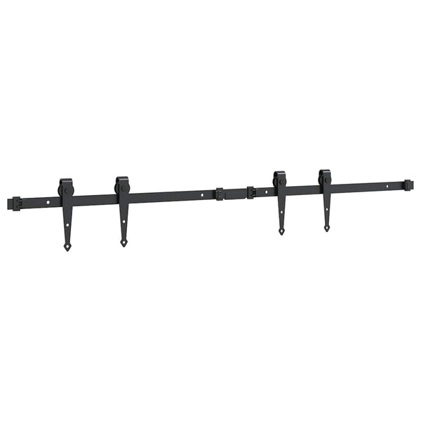 Schiebetürbeschlag Set 122cm Karbonstahl