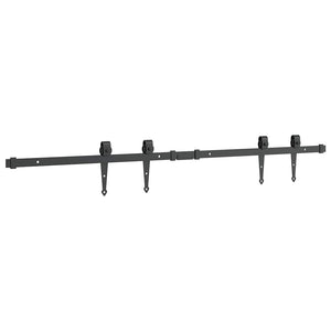 Schiebetürbeschlag Set 122cm Karbonstahl