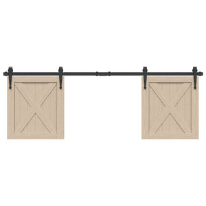 Schiebetürbeschlag Set 152 cm für Schranktüren