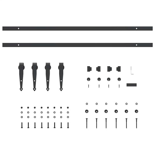 Schiebetürbeschlag Set 183 cm für Schranktüren