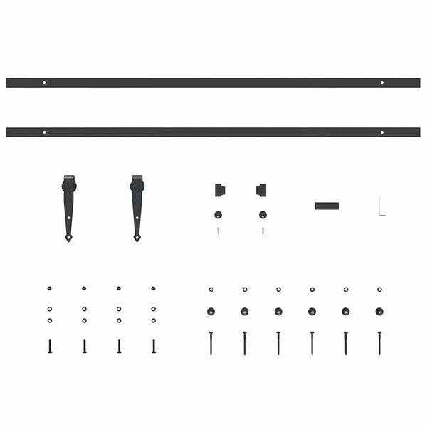 Schiebetürbeschlag Set 213 cm für Schranktüren