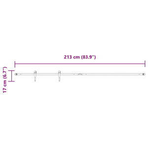 Schiebetürbeschlag Set 213 cm für Schranktüren