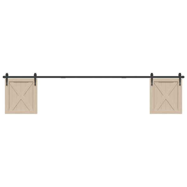 Schiebetürbeschlag Set 244cm Karbonstahl