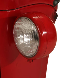 Traktor Bartisch Rot Braun Mango Massivholz