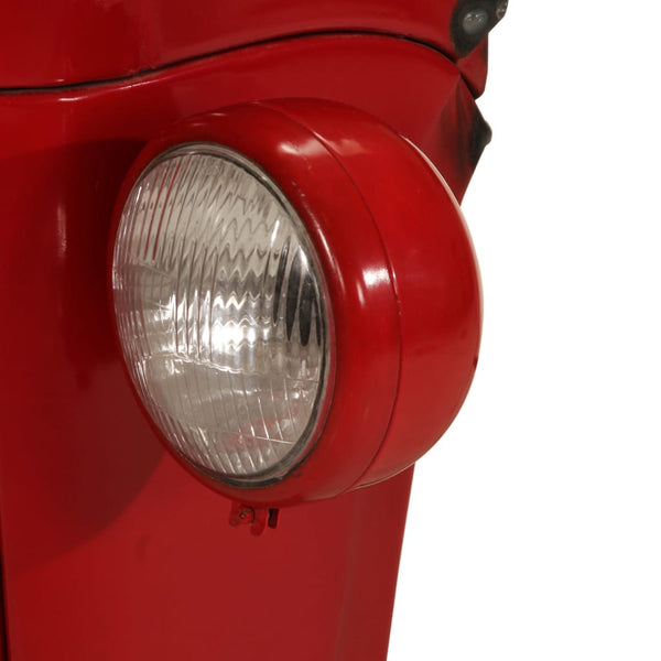 Traktor Bartisch Rot Braun Mango Massivholz