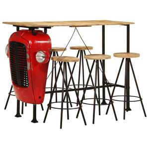 vidaXL Ensemble de bar 7 pcs Bois de manguier massif