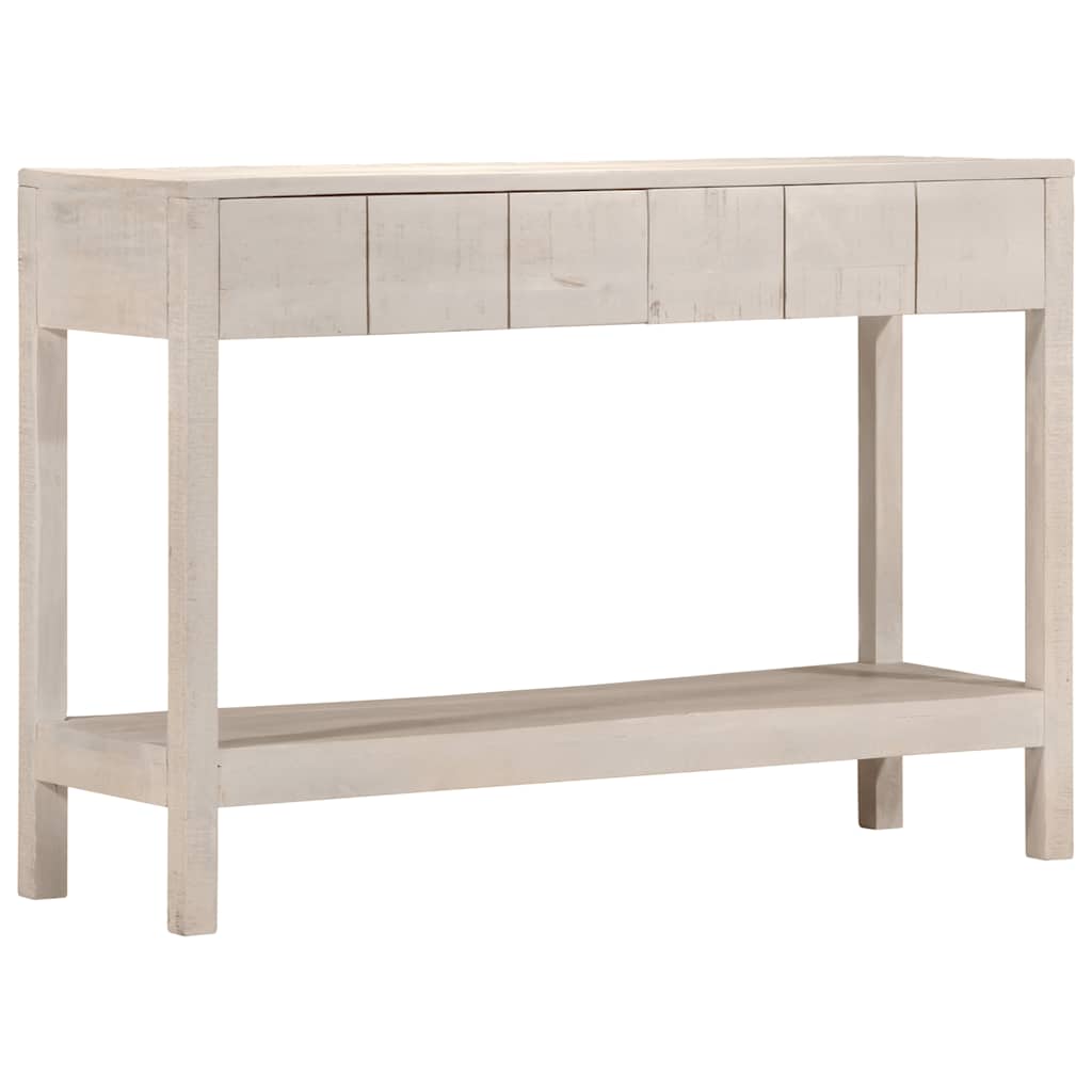 Weißer Konsolentisch aus Mango Massivholz 110 cm