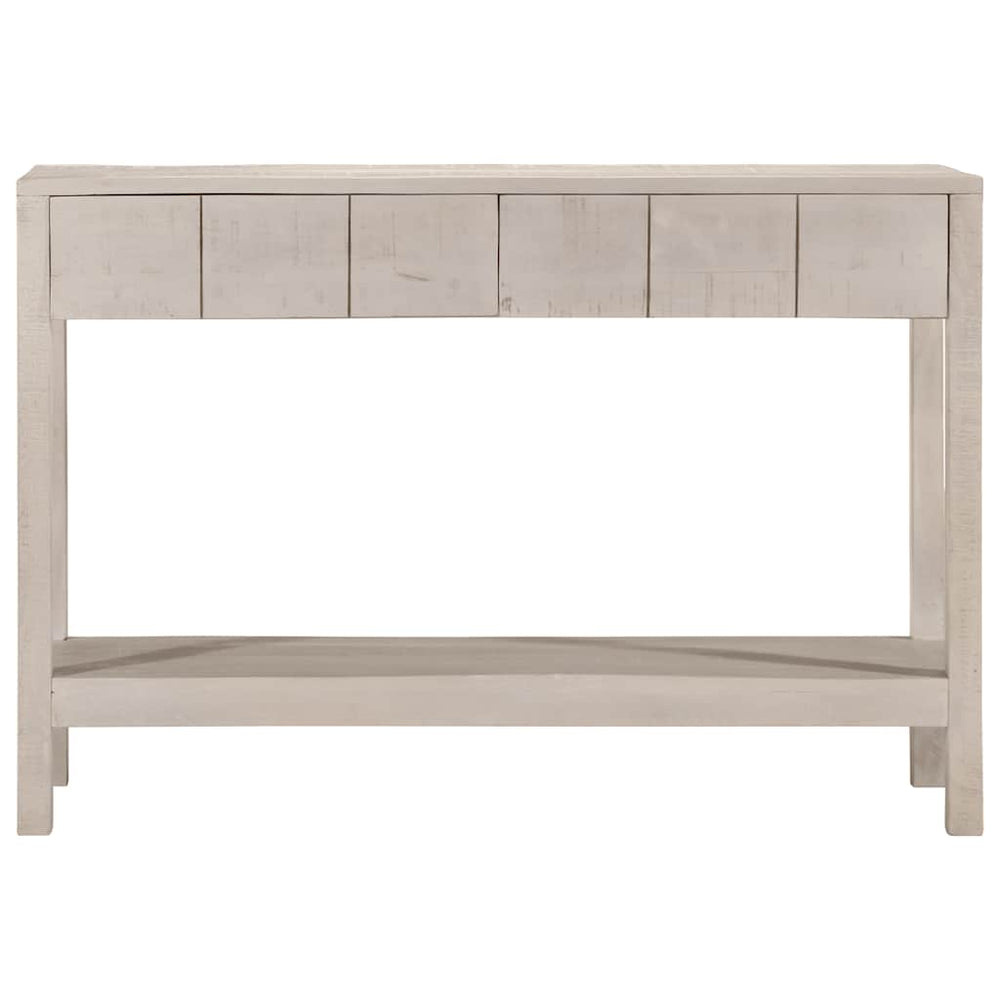 Weißer Konsolentisch aus Mango Massivholz 110 cm