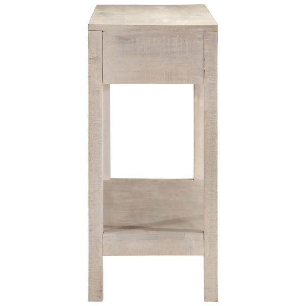 Weißer Konsolentisch aus Mango Massivholz 110 cm