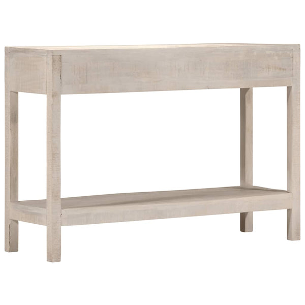Weißer Konsolentisch aus Mango Massivholz 110 cm