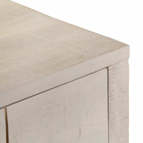Weißer Konsolentisch aus Mango Massivholz 110 cm