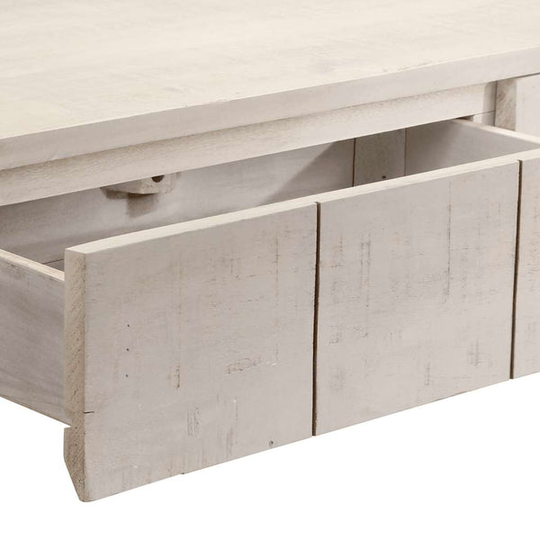 Weißer Konsolentisch aus Mango Massivholz 110 cm