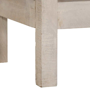 Weißer Konsolentisch aus Mango Massivholz 110 cm